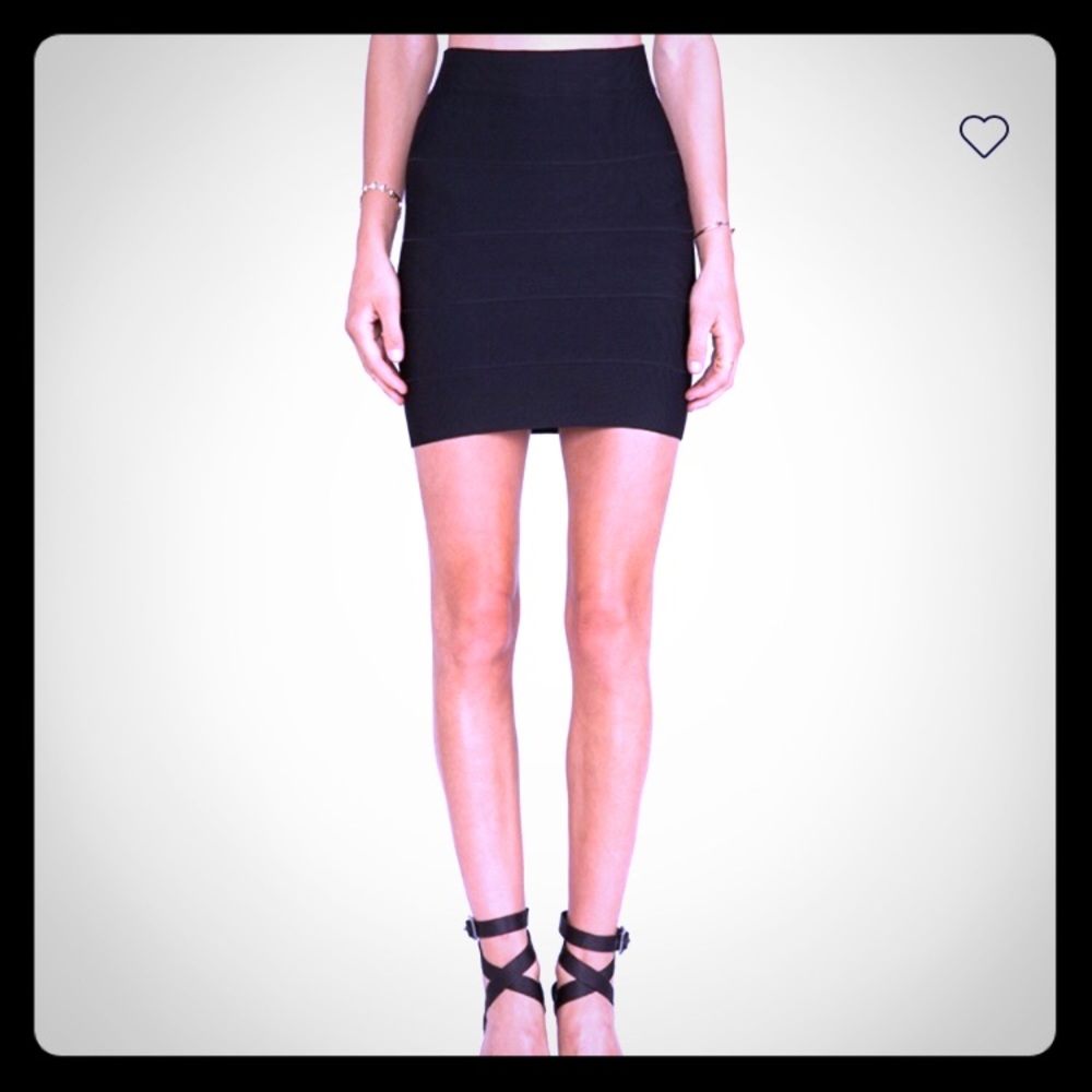 Bcbg bandage skirt black